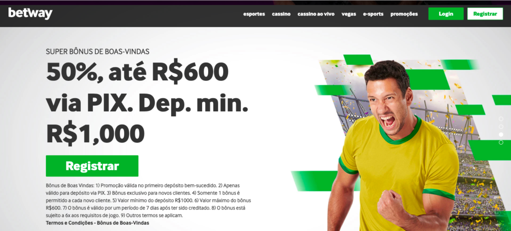 Betway bônus Pix